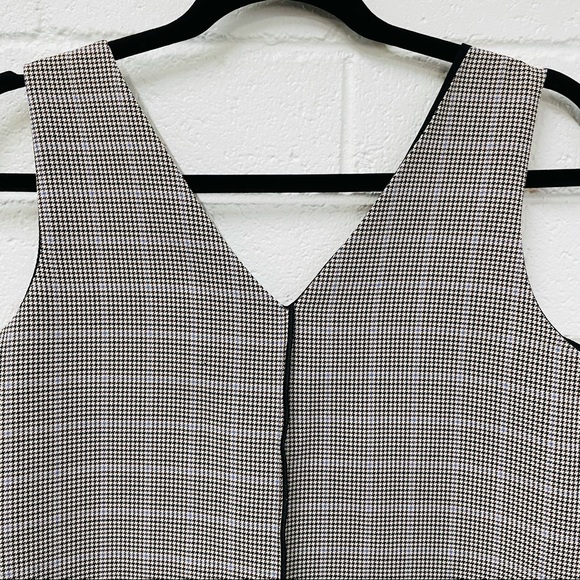 Zara Basic. Hounds tooth Vest Style Top. Size XS - Picture 5 of 8